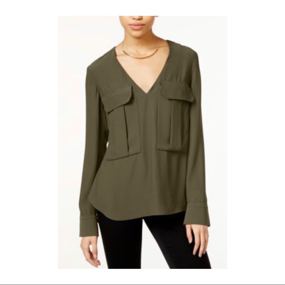 RACHEL Rachel Roy V-Neck Blouse - XL